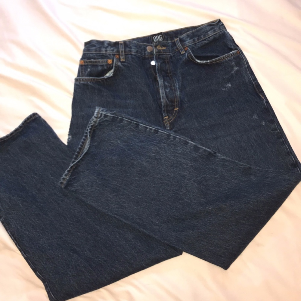 BDG 'Dad Jean' Straight Leg Dark Wash Jeans